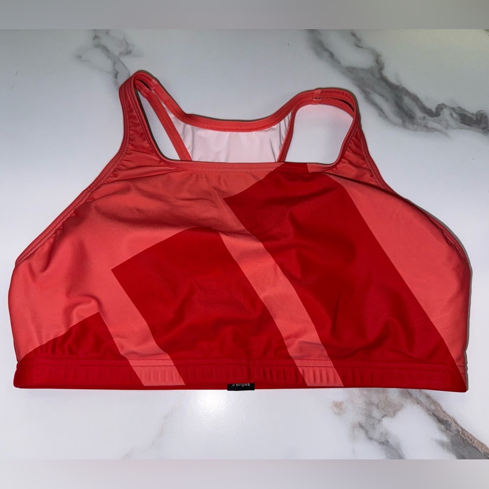 Adidas (Medium) Red/Orange Sports Bra